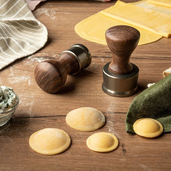 Круглий штамп Marcato Ravioli Smooth Round 38мм Champagne, Горіх Каналетто ST-TL38-CHS  фото