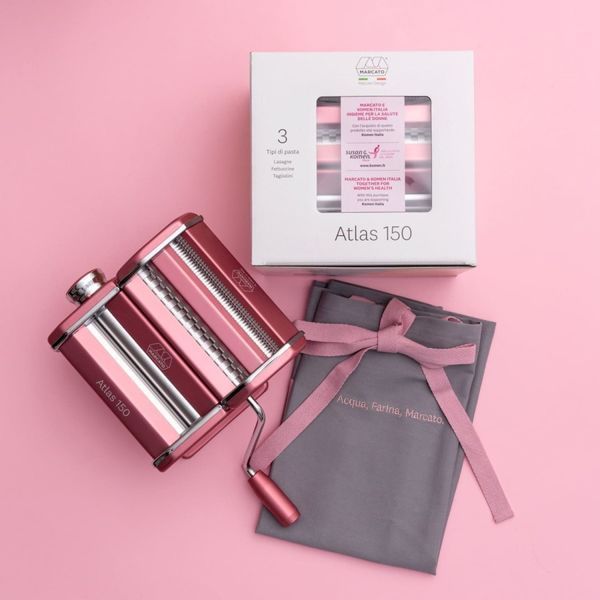 Локшинорізка та фартух Marcato Atlas 150 Pink Kom AT-150-RSA-KOM фото