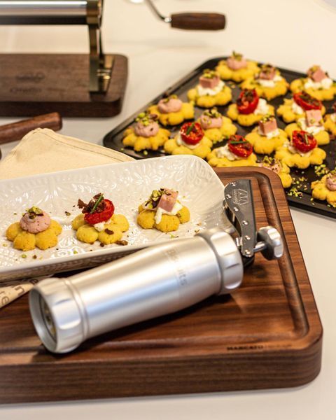 Кондитерський шприц для печива Marcato Biscuits Silver BI-DES-ARG фото