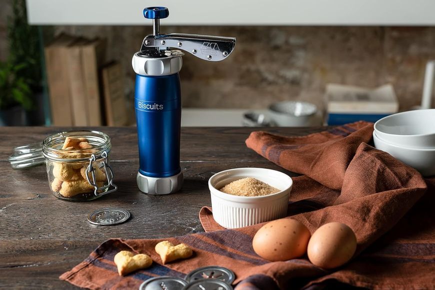 Професійний кондитерський шприц для печива Marcato Biscuits Blue BI-DES-BLU фото
