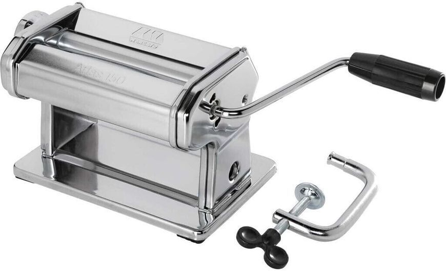 Тісторозкатувальна машинка с мотором та равіольницею Marcato 150 Roller Raviolini Motor AT-150-ROL-INI-PD фото