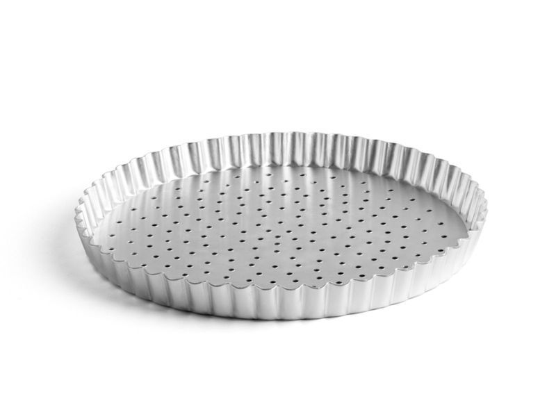 Форма зі знімним дном Marcato Fluted Edges Round Cake Pan With Holes 24 см TOR-FMF24-CLS фото